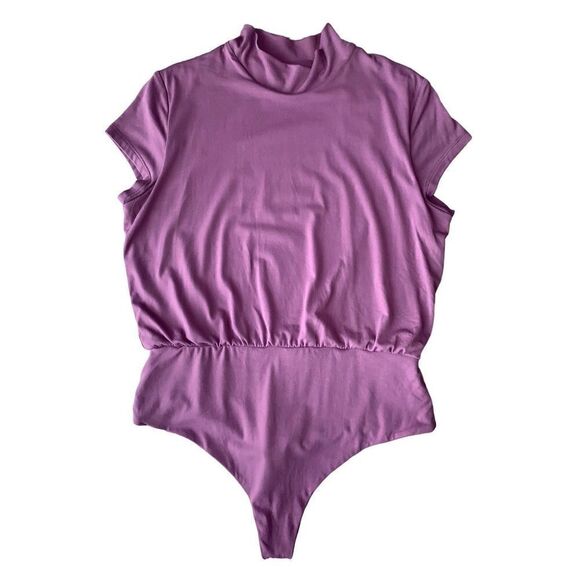 Susana Monaco Mock Neck Thong Bodysuit - Picture 5 of 12